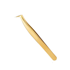 1 Pcs Golden Eyelash Extension Tweezers Stainless Steel 3D Precise Clip Eyelash Tweezers Eyelash Extension Supplies Suit Tools