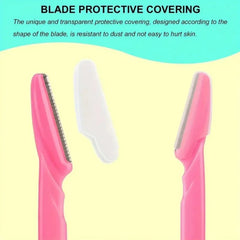 30/12/10 Pcs Random Color Set Multipurpose Eyebrow Razor Tools And Facial Razor With Precision Cover,Safety