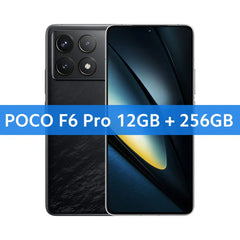 هاتف POCO F6 Pro Snapdragon 8 Gen 2 النسخة العالمية، شاشة AMOLED Flow مقاس 6.67 بوصة بدقة WQHD+ ومعدل تحديث 120 هرتز، وبطارية 5000 مللي أمبير في الساعة، وشحن فائق السرعة 120 واط