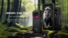 Armor X32 Pro 5G Rugged Phone Android  Waterproof Smartphone Up to 16GB RAM 256GB ROM  5.65”Dimensity 6300 NFC Mobile Phone