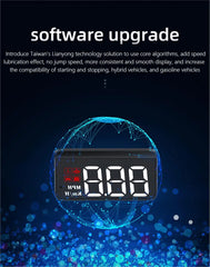 شاشة M3 HUD Obd2 للكمبيوتر الموجود على متن السيارة وشاشة عرض أمامية للزجاج الأمامي وشاشة عرض كبيرة للخط ونظام E-OBD ونظام تحديد المواقع العالمي (GPS) مناسب لجميع السيارات M1