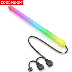 COOLMOON ARGB LED Strip Light 5V 3Pin/Small 4Pin Diamond Magnetic Colorful Atmosphere DIY Lamp Bar for PC Computer Case Chassis