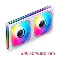مروحة هيكل حاسوب JONSBO ZB-120/240/360، 12 سم، 5 فولت، ARGB، 120 مم، هيكل متجانس، مروحة تبريد بالماء، PWM، مروحة أمامية/عكسية