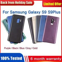 New for Samsung Galaxy S9 g960 g960f S9 Plus g965f battery back cover 3D glass panel rear door housing case camera lens replace