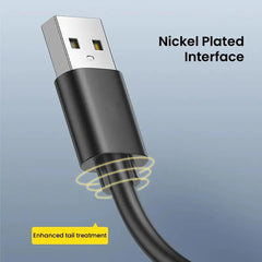 كابل NIERBO USB إلى USB من النوع A ذكر إلى ذكر Superspeed USB 2.0 من النوع A ذكر إلى النوع A ذكر كابل 24 / 28AWG بطول 1.5 متر و5 أقدام أسود