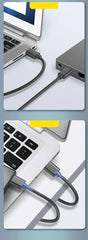 كابل NIERBO USB إلى USB من النوع A ذكر إلى ذكر Superspeed USB 2.0 من النوع A ذكر إلى النوع A ذكر كابل 24 / 28AWG بطول 1.5 متر و5 أقدام أسود