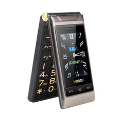 Yeemi G10-C 2G GSM Dual SIM Dual Screen Flip Feature Phone Big Fronts For Elder 2.8 inch FM Mp3/Mp4 Bluetooth Cheap Cellphone