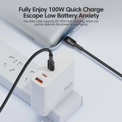 كابل Toocki 100 واط من النوع C إلى USB C بتقنية PD 3.0 للشحن السريع 4.0 من النوع C إلى النوع C لأجهزة iPhone 15 وMacbook وSamsung وXiaomi