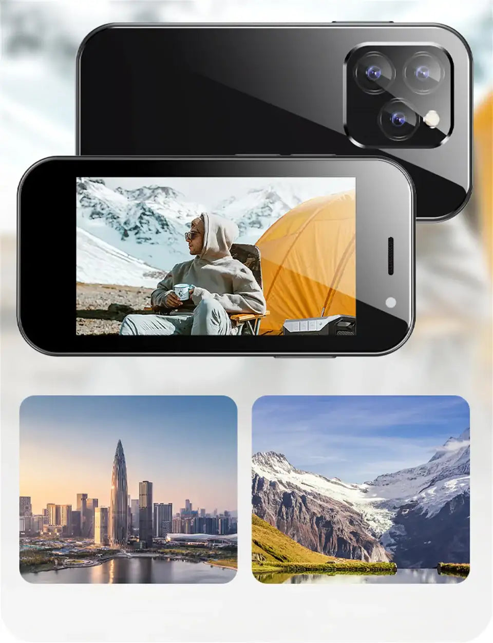 SOYES XS14 Pro 4G Mini Smartphone Android 9.0 3GB+64GB 2600mAh Face Recoginition 3.0 Inch Small Cell Phone WhatsApp Google Phone