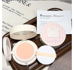 2 in 1 Double Layer Powder Cushion Clear Natural Lasting Brightening Gege Bear Makeup Concealer Loose Powder Cushion Cream