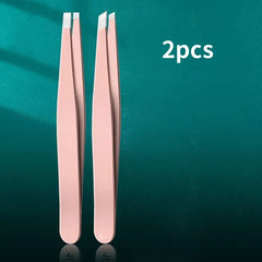 2/4pcs Eyebrow Tweezers Set Professional Tweezers For EyebrowsGreat Precision For Facial HairSplinter And Ingrown Hair Removal F