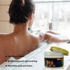 5D Gluta Brightening Body Scrub – Net Mites & Mitess Relief – Soothes Dry, Itchy Skin with Anti-Irritation + Moisturizing Exfoli