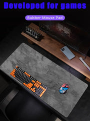 Gray mouse pad Large/Small overlocked mousepad xxl desktop keyboard table pad gray series game desk mat computer accessories