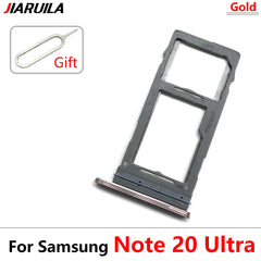 حامل بطاقة SIM جديد مع درج شريحة ومقبس محول لهاتف Samsung Note 20 / S20 Ultra المحمول مع بطاقة SIM مزدوجة