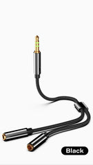 Headphone Splitter Cable 3.5mm Male to 2 Female Jack 3.5mm Extension Cable AUX Adapter for Phone Laptop MP3 Audio Splitter Cable