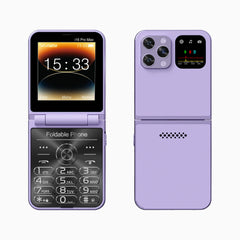 SERVO i16 PRO MAX Flip Mobile Phone 4 SIM Standby Speed Dial Magic Voice Flashlight Call Recording 2G GSM Button Fold Cellphones