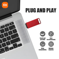 Xiaomi 16TB USB 3.2 Flash Drive 8TB Type-C Interface Metal Real Capacity Memory Stick High Speed Pen Drive Flash Memory U Disk