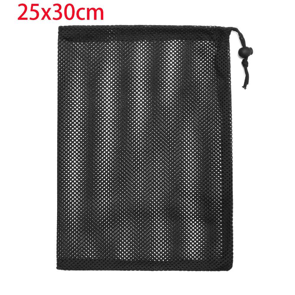Durable Nylon Mesh Drawstring Bag Multi Purpose Outdoor Travel Stuff Sack Storage Bag Camping Bottle Pot Pan Carrier Pouch