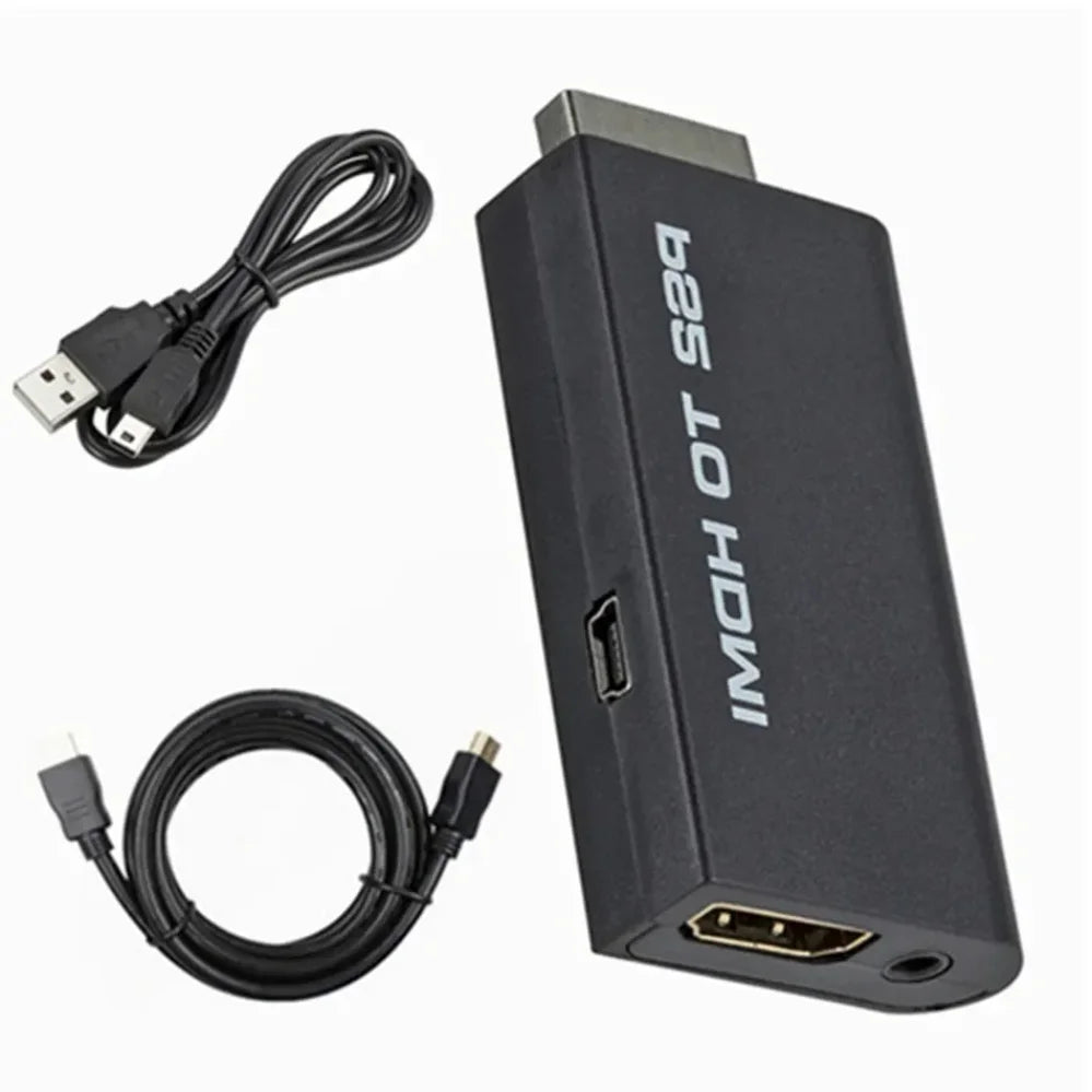 محول صوت وفيديو PzzPss PS2 إلى HDMI متوافق مع 480i/480p/576i مع مخرج صوت 3.5 مم يدعم جميع أوضاع العرض من PS2 إلى HD