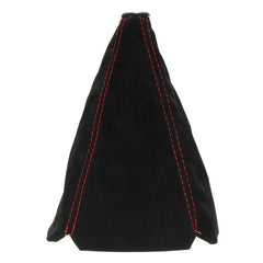 Car Gear Shift Collars Covers Red/Black/Yellow/Blue Suede PU Leather Gear Stick Shift Shifter Knob Cover Boot Gaiter