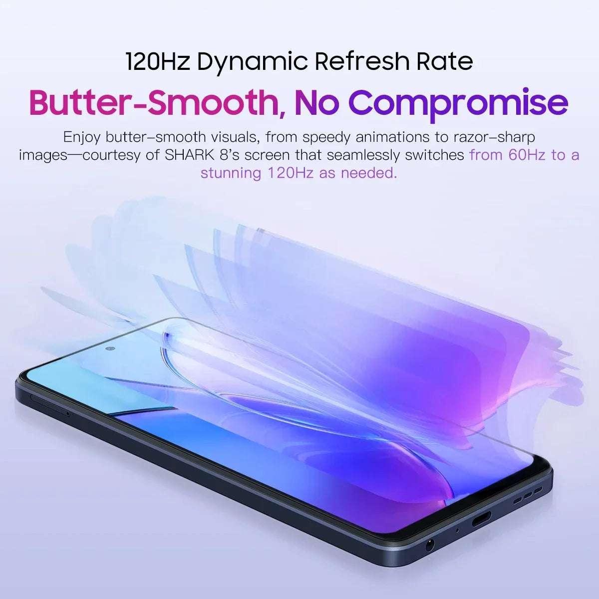 Blackview SHARK 8 Machine Android 13 8GB 128GB/256GB G99 6.78'' 120Hz 2.4K Display 64MP Camera