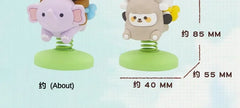 Cute Bubu Dudu Panda Bear Figure Kawaii Cartoon Panda Model Creative Exciting Spring Animal Car Ornaments