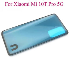 جديد لهاتف Xiaomi Mi 10T Pro 5G غطاء خلفي للبطارية لوحة زجاجية ثلاثية الأبعاد لهاتف Mi 10T غطاء الباب الخلفي هيكل إضافة لاصق استبدال