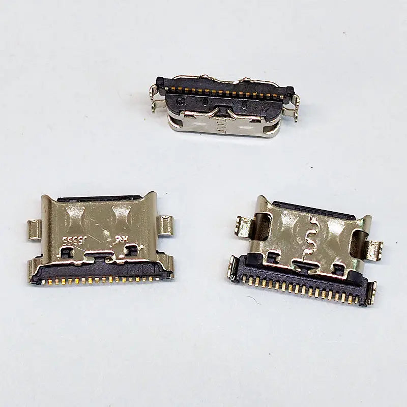 100 قطعة من قابس منفذ شحن USB لهاتف Samsung A12 A20 A22 A21S A30S A31 A32 A40S A41 A50S A51 A60 A70S موصل شاحن 18 سنًا