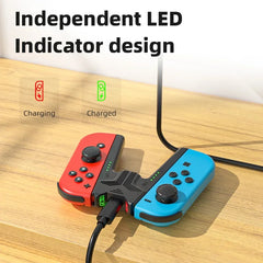 Aolion Charging Grip Bracket for Switch 2/1 Joycon Handle Gaming Controller Grip Charging Station for Switch Accessories