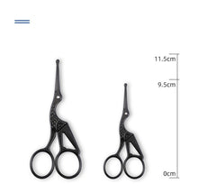 Facial Hair Scissors Rounded Professional Stainless Steel Mustache Nose Hair Beard Eyebrows Eyelashes Trimming Clippers