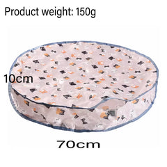Smart Interactive Cat Toys Ball Fast Rolling in Pouch Hide and Seek Kitten Toy Motion Activated Interactive Cat Toy for Indoor