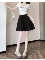 Ice Silk Thin Breathable Large Size Slimming Wide Leg Five-Quarter Pants Women Summer High Waist Qui Dry orts Casual Pant...