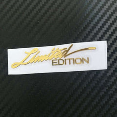 2pcs 3D Metal Limited Edition Logo Car Side Fender Rear Trunk Emblem Badge Metal Sticker Decals Car Decoration Accessories