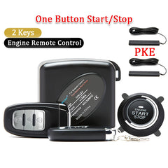Car Alarm Remote Control PKE Car Keyless Entry Engine Start Alarm System Push Button Remote Starter Stop Auto