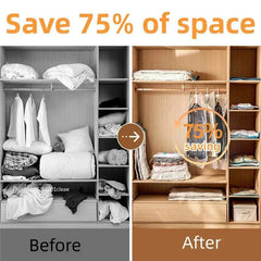 1-8PCS Vacuum Bag and Pump Cover for Clothes Storing Large Plastic Compression Empty Bag Travel Accessories Storage Container