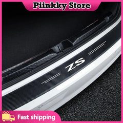 for MG ZS HS Letter Logo Car Door Sill Protector Plate Rear Trunk Bumper Strips Threshold Sticker Anti Scratch Covers