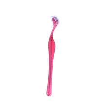 Single mini eyebrow shaper razor with pink handle and clear blade guard