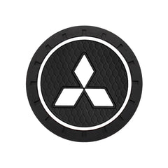 1/2Pcs Car Coaster Water Cup Slot Non-Slip Mat Pad For Mitsubishi Lancer 10 9 EX Outlander 3 ASX L200 Competition Car Styling