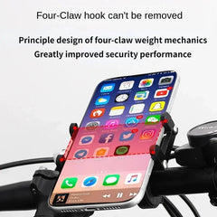 Bicycle Universal Phone Holder Mount Mobile Cell GPS Metal Riding MTB Motorcycle Stand Bracket Bike Moto Handlebar Antislip Clip