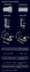 180 Degree Angle USB C Adapter Type C Male to Female 20Gbps PD 140W Fast Charging Converter Adapter for Steam Deck Accessories