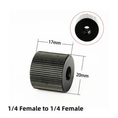 Metal 1/4 Female to 1/4 Female or 1/4 Female to 3/8 Female Screw for Tripod Magic Arm Camera DSLR Photography Studio Accessories