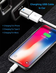 USB 3.0 To Type C Adapter  LED OTG To USB C USB-A To Micro USB Type-C Female Connector For HUAWEI Samsung Xiaomi  POCO Adapters