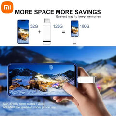محرك أقراص فلاش USB 3.2 من شاومي بسعة 16 تيرابايت، بطاقة ذاكرة معدنية عالية السرعة، محرك أقراص فلاش، محرك أقراص فلاش، عصا مقاومة للماء