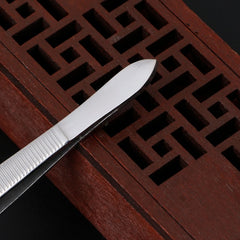 Professional Stainless Steel Eyebrow Hair Removal Tweezer Flat Tip Tool New E74C