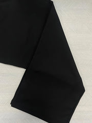 2024 summer plus size European and American style high elastic fabric slim-fit hip style cropped pants