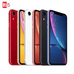 هاتف Apple iPhone XR الأصلي بشاشة 6.1 بوصة وذاكرة وصول عشوائي 3 جيجابايت وذاكرة داخلية 64 جيجابايت/128 جيجابايت/256 جيجابايت، سداسي النواة، وكاميرا 12 ميجابكسل، وذاكرة قراءة فقط 3 جيجابايت، ومفتوح من الخلف