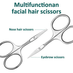Curved Blade Eyebrow Scissors Professional Stainless Steel Precision Trimmer Eyebrow Eyelash Hair Remover Tool Nose Hair Scissor