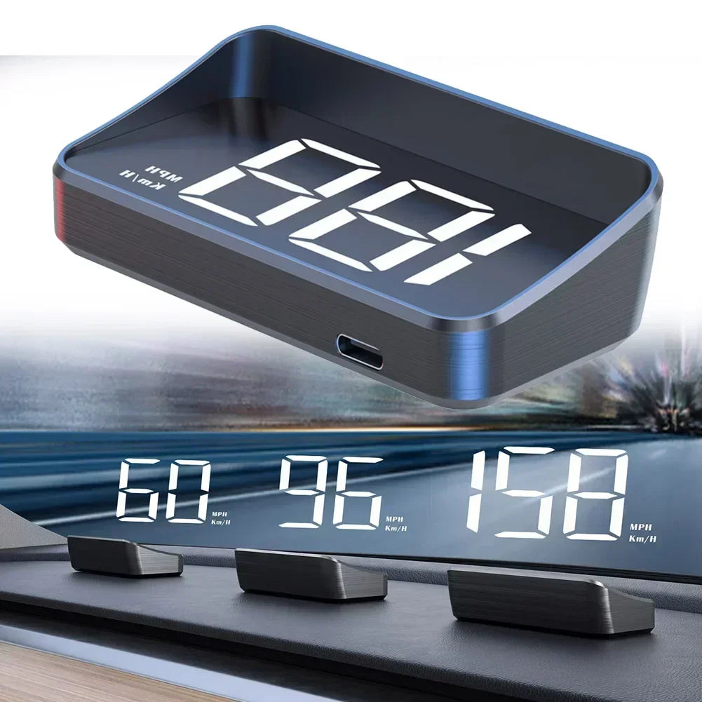 Car Speedometer HUD GPS M2 HD Head Up Display Digital Speed Meter Windshield Projector For Cars Auto Electronics Accessories