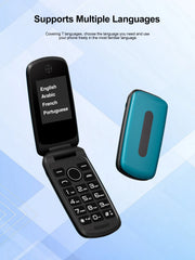 2025 SERVO F4 Fold Feature Mobile Phone 1.77" Display Dual SIM Standby Call Recording MP4 FM Radio 2G Flip Button Backup Phones
