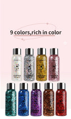 Eye Glitter Nail Hair Body Face Gel Art Waterproof High Gloss Glitter Body Multifunctional Makeup Decoration Party Festival